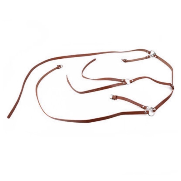 Harness Women Men Suspender Chest Belt PU Leather - Picture 6 of 14